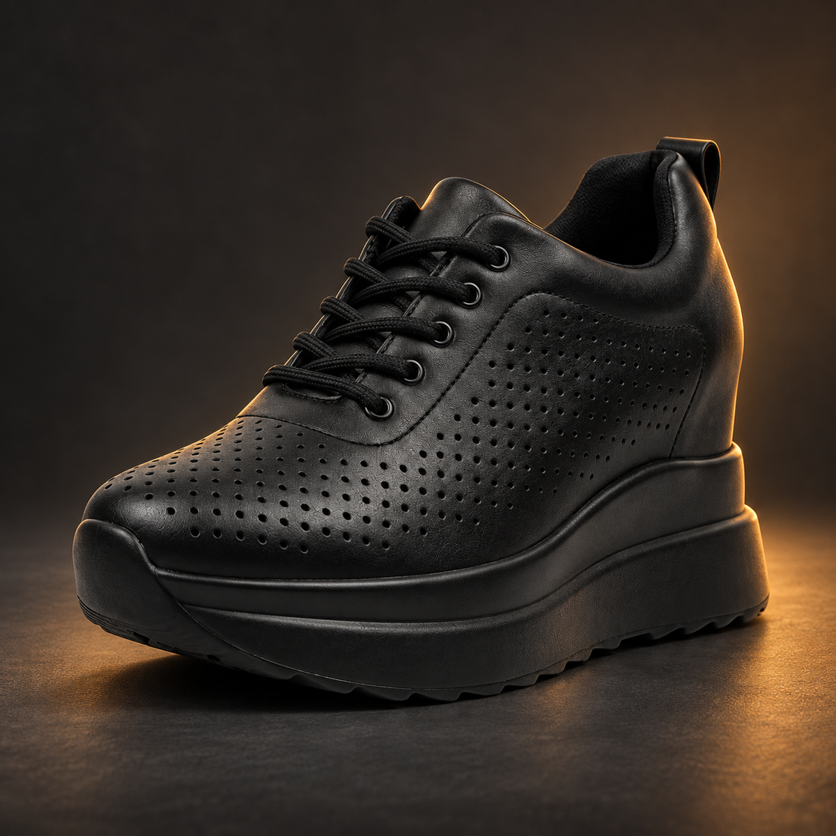 Velapt Rallye Femme noir perforé