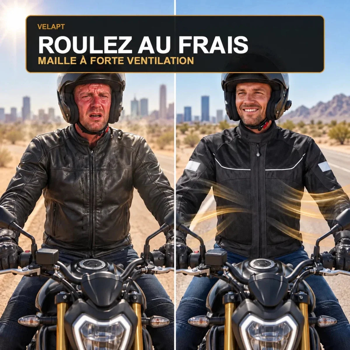 Alizé — Blouson moto ventilé