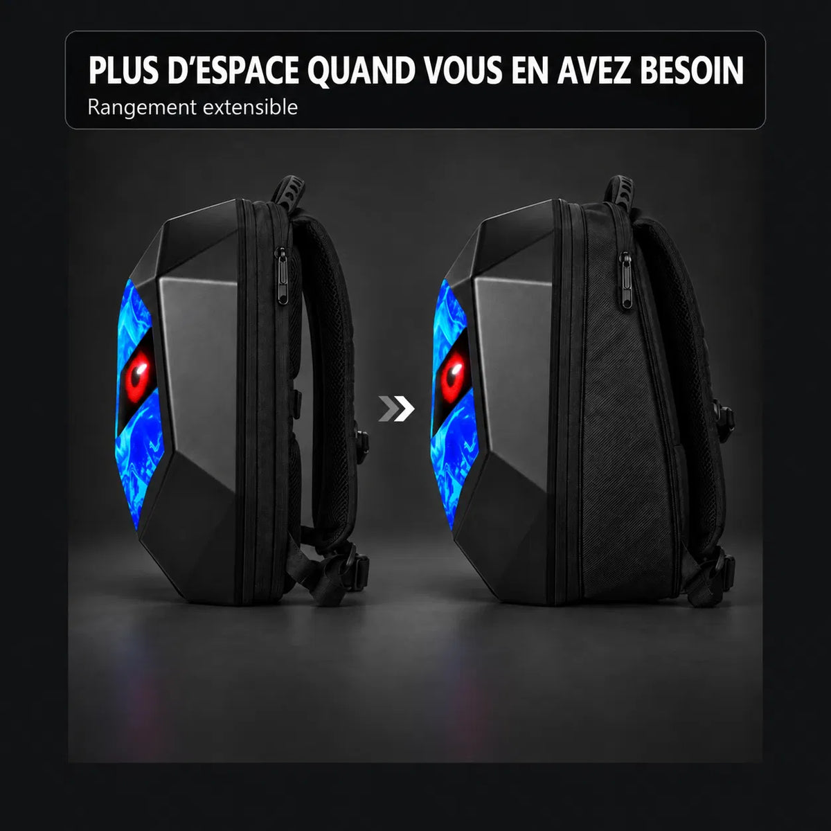 Velapt Specter — Sac à dos moto à LED
