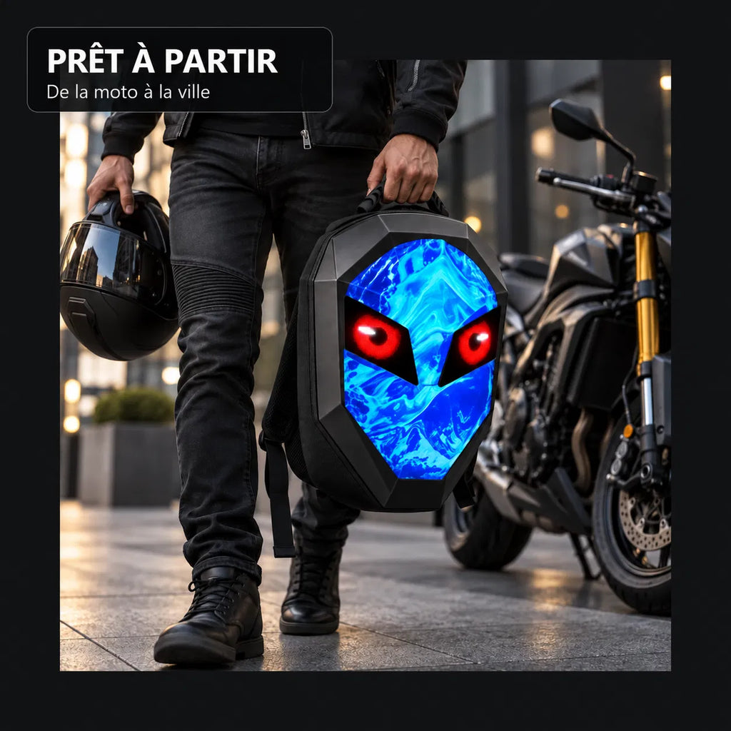 Velapt Specter — Sac à dos moto à LED