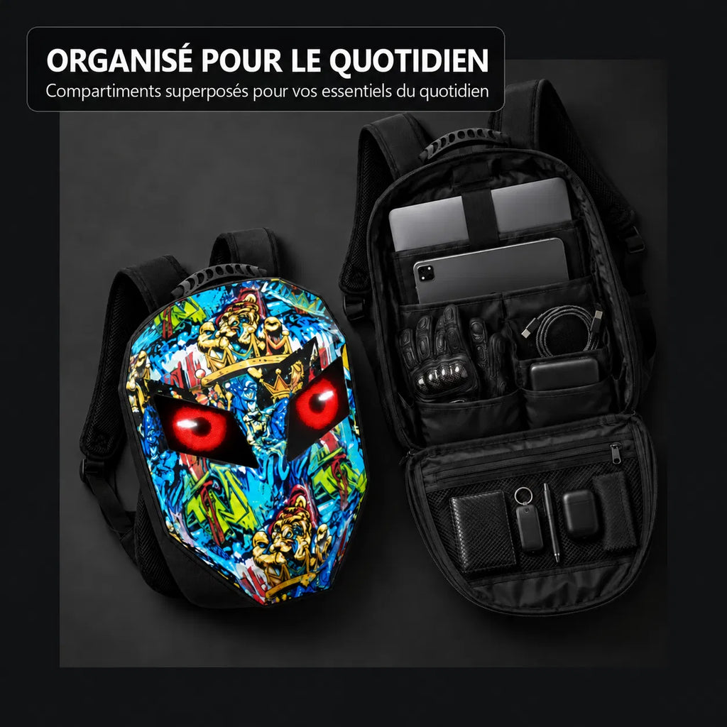 Velapt Specter — Sac à dos moto à LED
